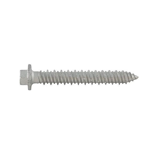Concrete Screw Anchor, 5/16" Dia., Hex Washer, 1-3/4" L, Carbon Steel Stalgard Silver, 1000 PK